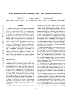 Using a Waffle Iron for Automotive Point Cloud Semantic Segmentation