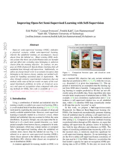 Improving Open-Set Semi-Supervised Learning with Self-Supervision