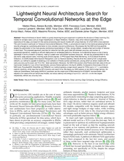 Lightweight Neural Architecture Search for Temporal Convolutional
  Networks at the Edge