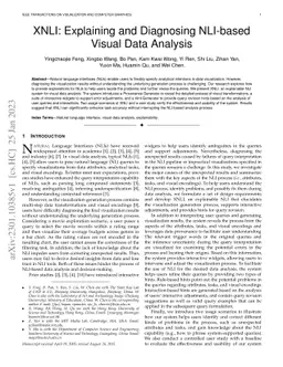 XNLI: Explaining and Diagnosing NLI-based Visual Data Analysis