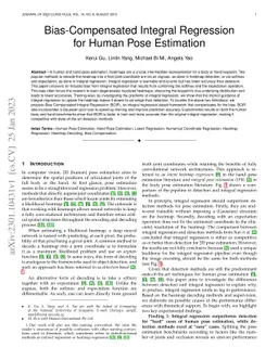 Bias-Compensated Integral Regression for Human Pose Estimation