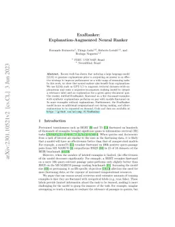 ExaRanker: Explanation-Augmented Neural Ranker