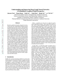 Understanding and Improving Deep Graph Neural Networks: A Probabilistic
  Graphical Model Perspective