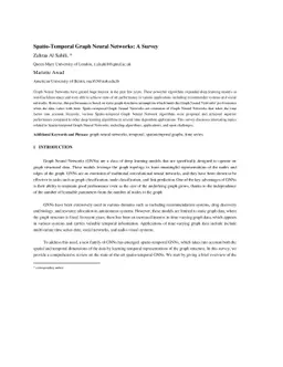 Spatio-Temporal Graph Neural Networks: A Survey