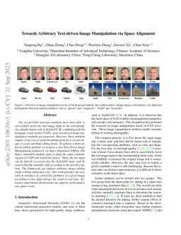 Towards Arbitrary Text-driven Image Manipulation via Space Alignment