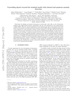 Unravelling physics beyond the standard model with classical and quantum
  anomaly detection