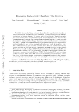 Evaluating Probabilistic Classifiers: The Triptych