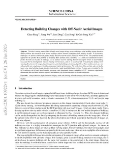 Detecting Building Changes with Off-Nadir Aerial Images