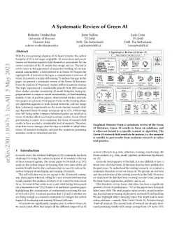 A Systematic Review of Green AI