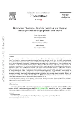 Generalized Planning as Heuristic Search: A new planning search-space
  that leverages pointers over objects