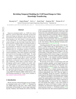 Revisiting Temporal Modeling for CLIP-based Image-to-Video Knowledge
  Transferring