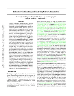 BiBench: Benchmarking and Analyzing Network Binarization