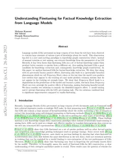 Understanding Finetuning for Factual Knowledge Extraction from Language
  Models