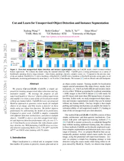 Cut and Learn for Unsupervised Object Detection and Instance
  Segmentation