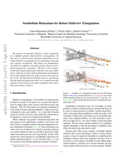 Semidefinite Relaxations for Robust Multiview Triangulation