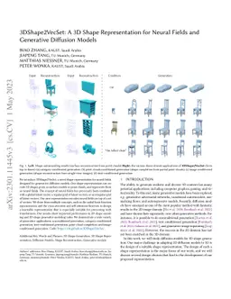 3DShape2VecSet: A 3D Shape Representation for Neural Fields and
  Generative Diffusion Models