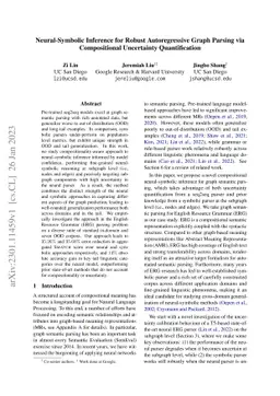 Neural-Symbolic Inference for Robust Autoregressive Graph Parsing via
  Compositional Uncertainty Quantification
