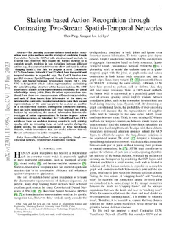 Skeleton-based Action Recognition through Contrasting Two-Stream
  Spatial-Temporal Networks