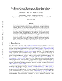 On Excess Mass Behavior in Gaussian Mixture Models with
  Orlicz-Wasserstein Distances