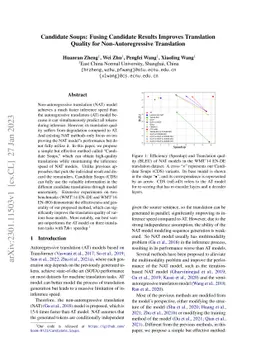 Candidate Soups: Fusing Candidate Results Improves Translation Quality
  for Non-Autoregressive Translation