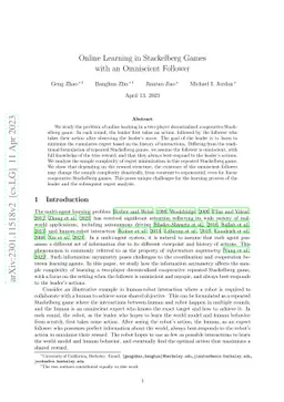 Online Learning in Stackelberg Games with an Omniscient Follower