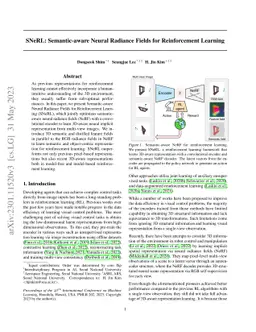 SNeRL: Semantic-aware Neural Radiance Fields for Reinforcement Learning