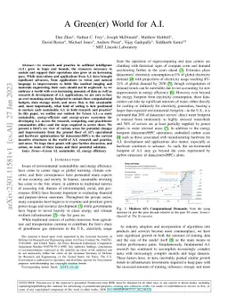 A Green(er) World for A.I