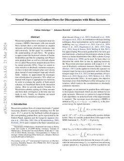 Neural Wasserstein Gradient Flows for Maximum Mean Discrepancies with
  Riesz Kernels