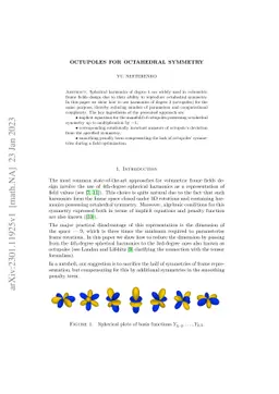 Octupoles for octahedral symmetry