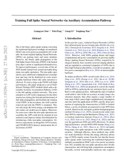 Training Full Spike Neural Networks via Auxiliary Accumulation Pathway