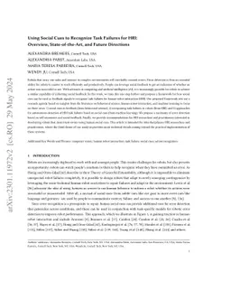 Using Social Cues to Recognize Task Failures for HRI: Overview,
  State-of-the-Art, and Future Directions