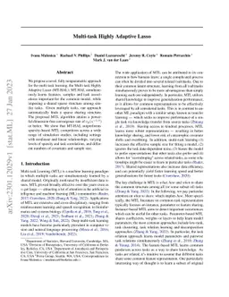 Multi-task Highly Adaptive Lasso