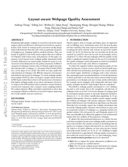 Layout-aware Webpage Quality Assessment