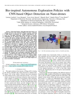 Bio-inspired Autonomous Exploration Policies with CNN-based Object
  Detection on Nano-drones