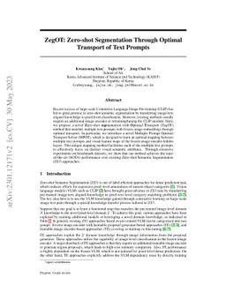 ZegOT: Zero-shot Segmentation Through Optimal Transport of Text Prompts