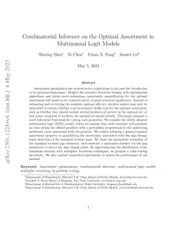Combinatorial Inference on the Optimal Assortment in Multinomial Logit
  Models