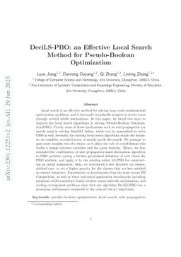 DeciLS-PBO: an Effective Local Search Method for Pseudo-Boolean
  Optimization
