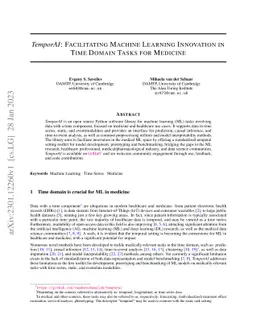 TemporAI: Facilitating Machine Learning Innovation in Time Domain Tasks
  for Medicine