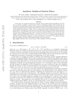 Antithetic Multilevel Particle Filters
