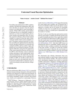 Contextual Causal Bayesian Optimisation