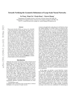 Towards Verifying the Geometric Robustness of Large-scale Neural
  Networks