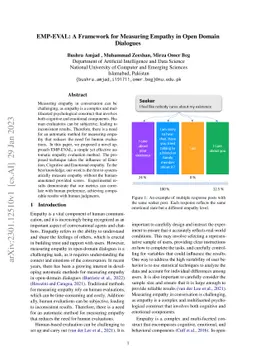 EMP-EVAL: A Framework for Measuring Empathy in Open Domain Dialogues