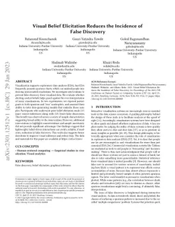 Visual Belief Elicitation Reduces the Incidence of False Discovery