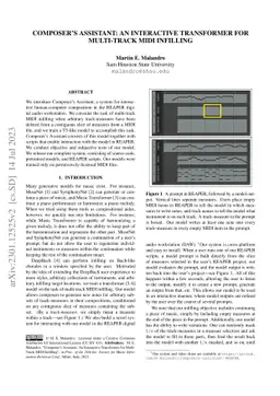 Composer's Assistant: An Interactive Transformer for Multi-Track MIDI
  Infilling