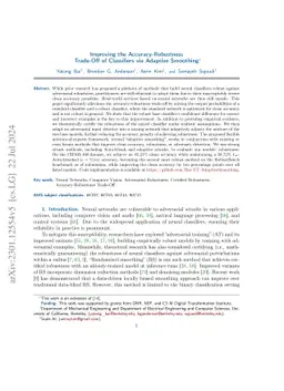 Improving the Accuracy-Robustness Trade-Off of Classifiers via Adaptive
  Smoothing