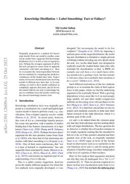 Knowledge Distillation $\approx$ Label Smoothing: Fact or Fallacy?