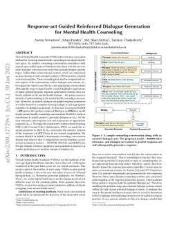 Response-act Guided Reinforced Dialogue Generation for Mental Health
  Counseling