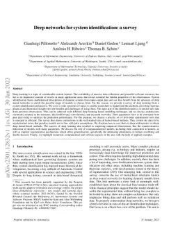 Deep networks for system identification: a Survey