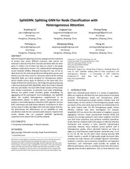 SplitGNN: Splitting GNN for Node Classification with Heterogeneous
  Attention