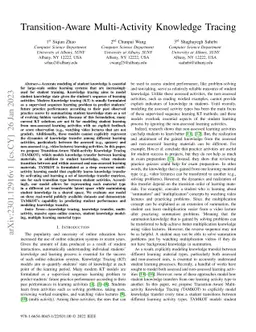 Transition-Aware Multi-Activity Knowledge Tracing